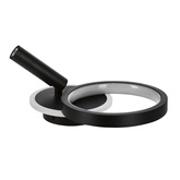 MONET lampa kinkiet koło czarny 18W LED 3000K klosz biały 22-35660