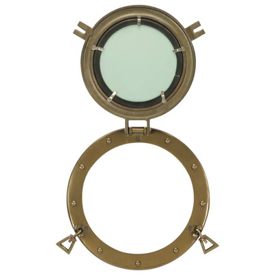 Lustro wiszące w kształcie bulaja, ?30 cm, aluminium i szkło vidaXL