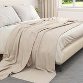 Koce narzutowe 6 pcs Beżowy 270 x 240 cm Polar