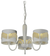 Lampa wisząca biała z koralikami Antonio 33-22998