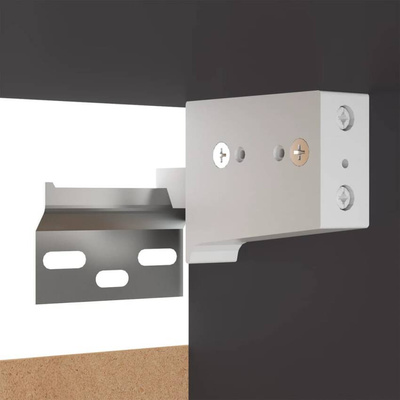 vidaXL Wiszące szafki telewizyjne, 2 szt., szare, 30,5x30x30 cm