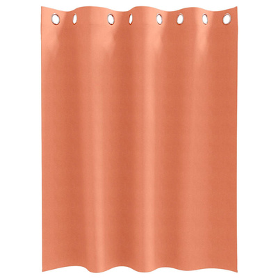Firany blackout z kółkami 2 pcs terakota 140 x 140 cm Poliester