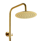 DESZCZOWNIA Z BATERIĄ TERMOSTATYCZNĄ GOLD INVENA TREND ZŁOTA