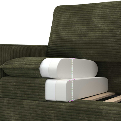 Sofa zielony 156 x 81 x 87,5 cm Poliester