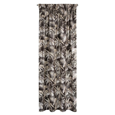 Zasłona Rodos ciemnobrązowa 140x270