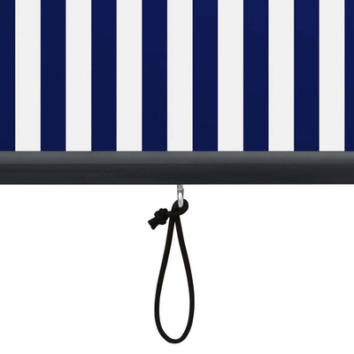 vidaXL Roleta zewnętrzna, 100x250 cm, niebiesko-biała