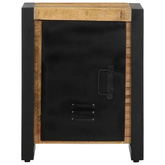 Szafka nocna, 40 x 30 x 51 cm, surowe drewno mango