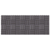 Płytka Tarasowa 10 pcs Szary 30 x 30 cm Drewno Akacjowe