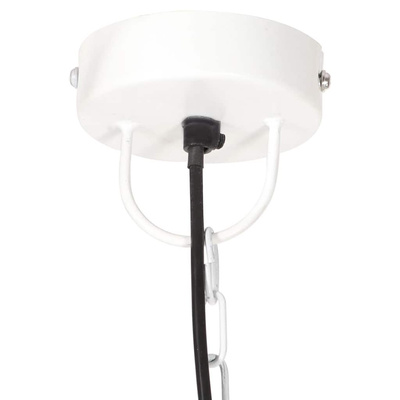 Industrialna lampa wisząca, 25 W, biała, okrągła, 30 cm, E27
