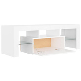 pod TV z oświetleniem LED, biała, 120x35x40 cm Szafka