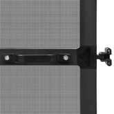 Screen na owady z zawiasami Antracytowy i czarny 100 x 215 cm