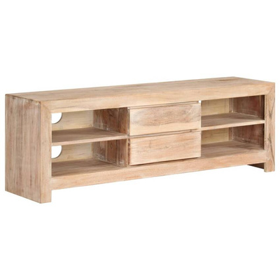 vidaXL Szafka pod TV, drewno akacjowe, 120 x 30 x 40 cm, jasnobrązowa