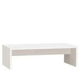 Podstawka na monitor, biała, 50x27x15 cm, lite drewno sosnowe