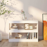 Regał na książki/przegroda, biały, 100x30x72 cm