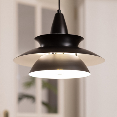 Lampa Wisząca czarna Abruzzo Luppo E27