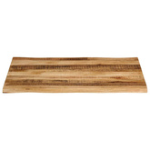 Blat stołu z naturalną krawędzią, 100x80x3,8 cm, drewno mango