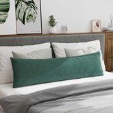 Poduszki na sofę 2 pcs Ciemna zieleń 145 x 40 cm