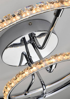 Lampa sufitowa okrągła LED chrom plafon 36W 3000K Adel Candellux 98-69634