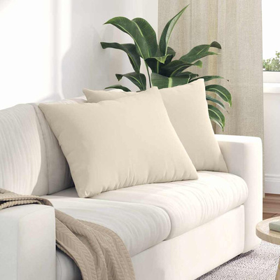 Poduszki na sofę 2 pcs Beżowy 70 x 50 cm tkanina