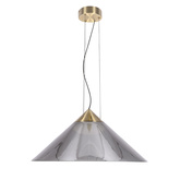 Lampa wisząca Presto 50 szklana z dymionym kloszem nad stół do salonu GX53