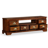 vidaXL Szafka pod TV z drewna sheesham, 120 x 40 x 30 cm