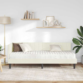 Rama Łóżka Narożnego z Materacem 2 szt. Kremowy 80 x 200 cm