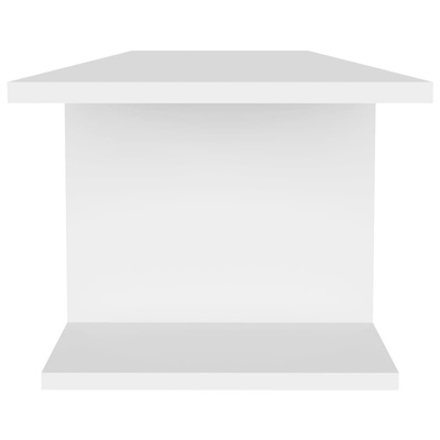 Wisząca szafka telewizyjna, biała, 103x30x26,5 cm, płyta