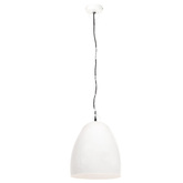 Industrialna lampa wisząca, 25 W, biała, okrągła, 42 cm, E27