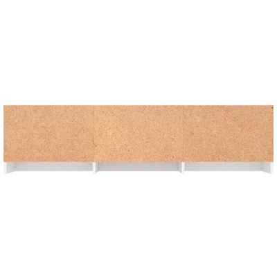 vidaXL Szafka pod TV, biała, 140x40x35,5 cm, materiał drewnopochodny