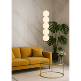 Lampa wisząca Abigali Pontti5 15W złoty/mleczne kule