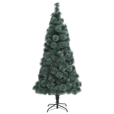 Sztuczna choinka ze stojakiem, zielona, 210 cm, PET