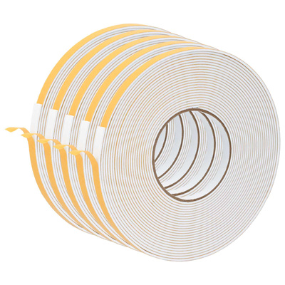 Taśma samoprzylepna z pianki 5 szt. Biały 10mm x 10m Pianka CR