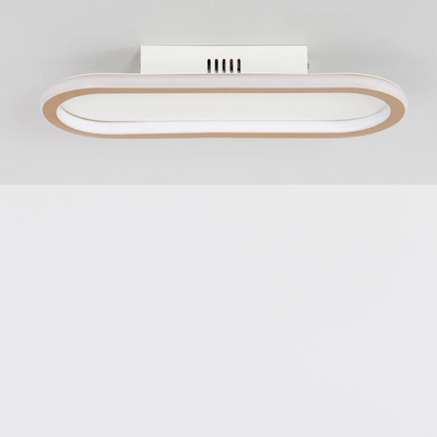 Plafon LED 25W Owalny Złoty Abruzzo Angelo 40cm