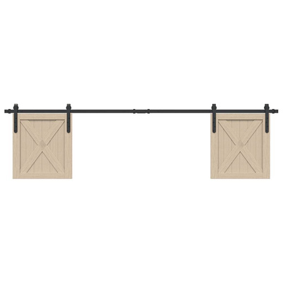 System do drzwi przesuwnych do mebli, 200 cm, stal węglowa model standard