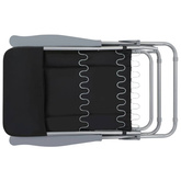 vidaXL Składane krzesła ogrodowe z poduszkami, 2 szt., czarne