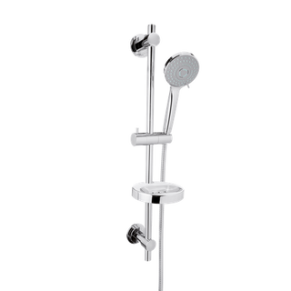 Zestaw natryskowy z przyssawkami Milos, Chrom  Invena