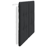 Poduszka na wezgłowie, Zadar, czarno-biała, 120 cm, sztuczna skóra