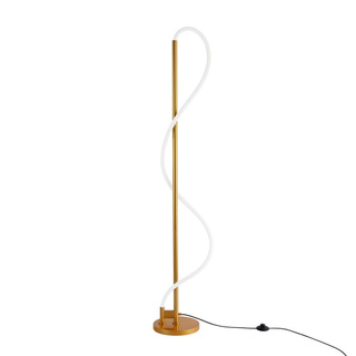 Nowoczesna Lampa podłogowa Złota LED 30W 3000K Abruzzo Spirali