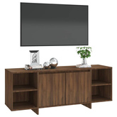 vidaXL Szafka pod TV, brązowy dąb, 130x35x50 cm, płyta wiórowa