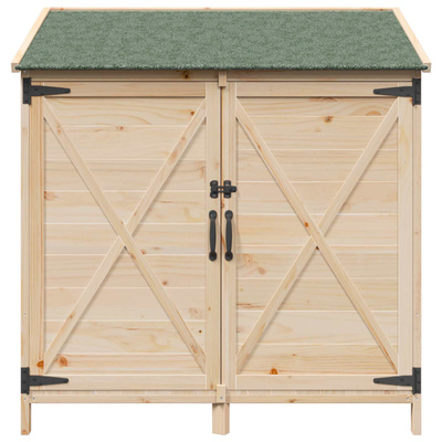 Shed ogrodowy naturalny 106 x 56 x 113,5 cm Drewno Świerkowe