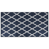 vidaXL Dywan zewnętrzny, granatowo-biały, 80x150 cm, dwustronny