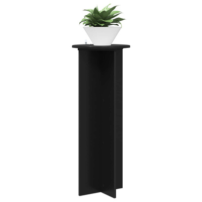 Stojak na rośliny 2 pcs Czarny ?40 x 100 cm Drewno inżynieryjne