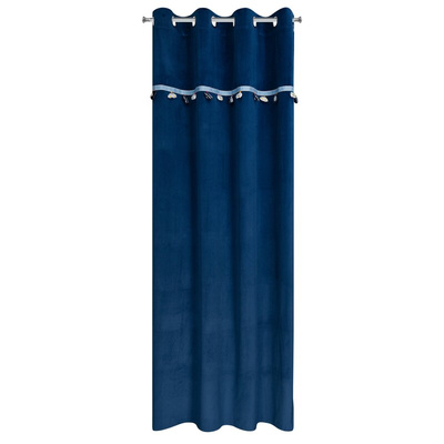 Zasłona Car granatowa 140x250