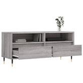 vidaXL Szafka pod TV, szary dąb sonoma, 100x34,5x44,5 cm w kolorze cm
