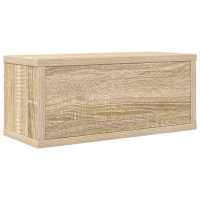 Stojak na płyty CD dąb Sonoma 40 x 17 x 17 cm