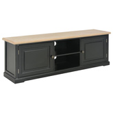 vidaXL Szafka pod TV, czarna, 120 x 30 x 40 cm, drewniana
