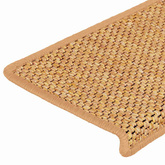Samoprzylepne nakładki na schody, 15 szt., 65x21x4cm, sisal