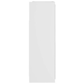 Szafka z lustrem, biała 62,5x20,5x64 cm materiał drewnopochodny