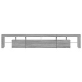 vidaXL Szafka pod TV z oświetleniem LED szary dąb sonoma 230x36,5x40cm
