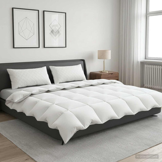 Kołdra FULDA 200 x 240 cm Zima 300 GSM 90% puch gęsi Biały